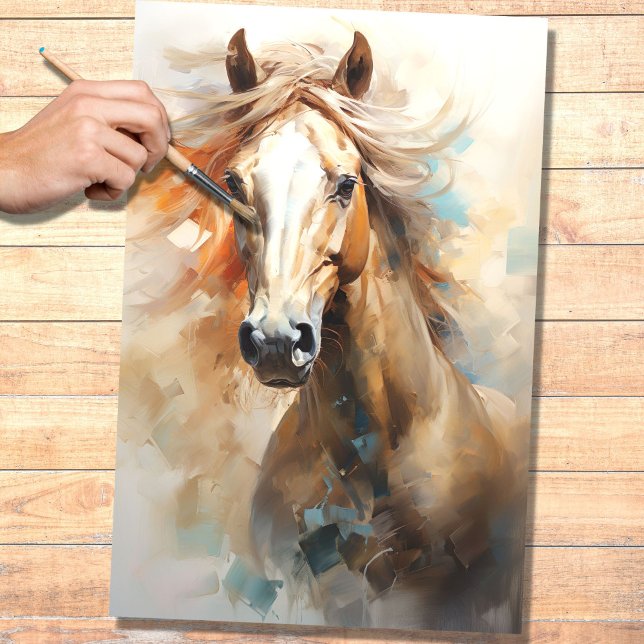 Papel de Decoupage do Cavalo Selvagem 1 (Criador carregado)