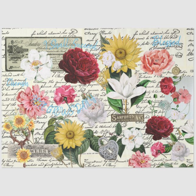 Papel de Decoupage do Mobiliário (Frente )