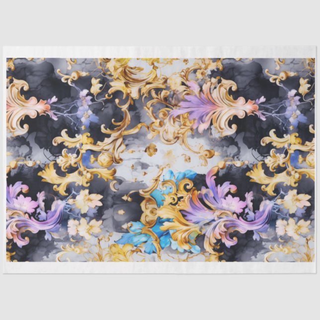 Papel de Decoupage Gótico Shabby Glam G (Frente )