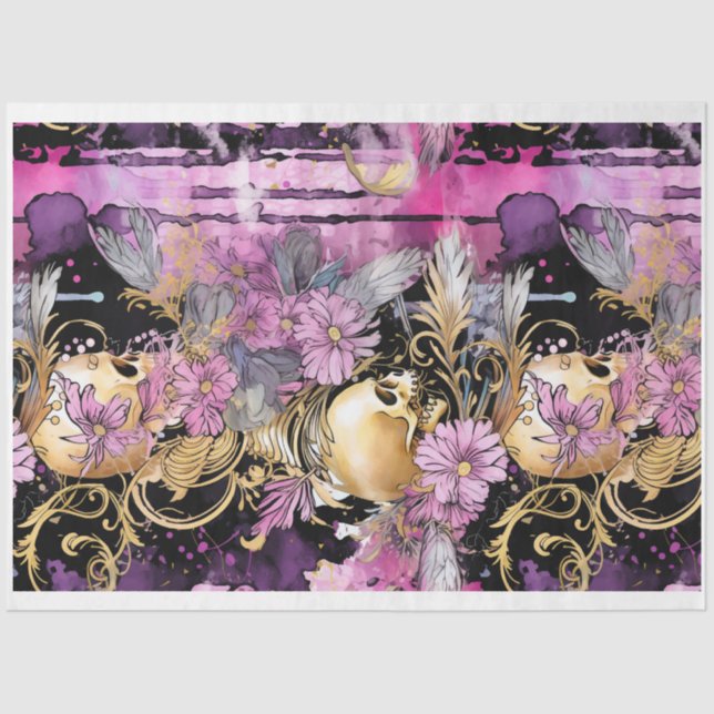 Papel de Decoupage Gótico Shabby Glam H (Frente )