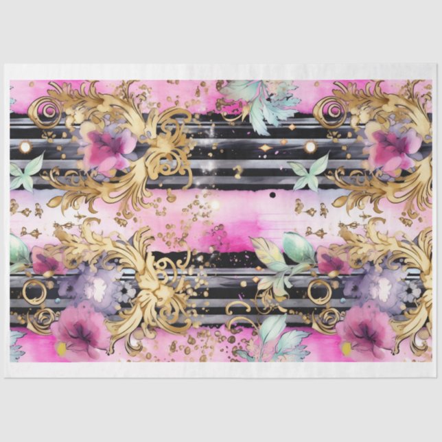 Papel de Decoupage Gótico Shabby Glam M (Frente )