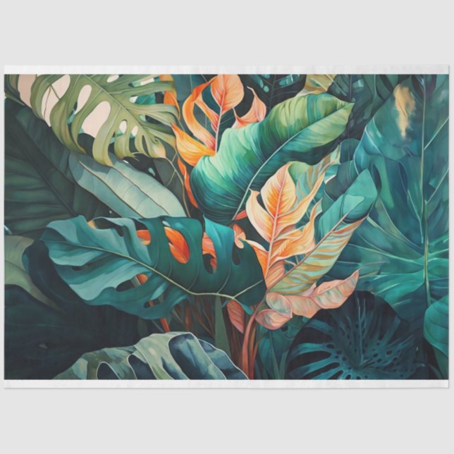 Papel De Decoupage, Papel De Embalagem - Selva Enc (Frente )