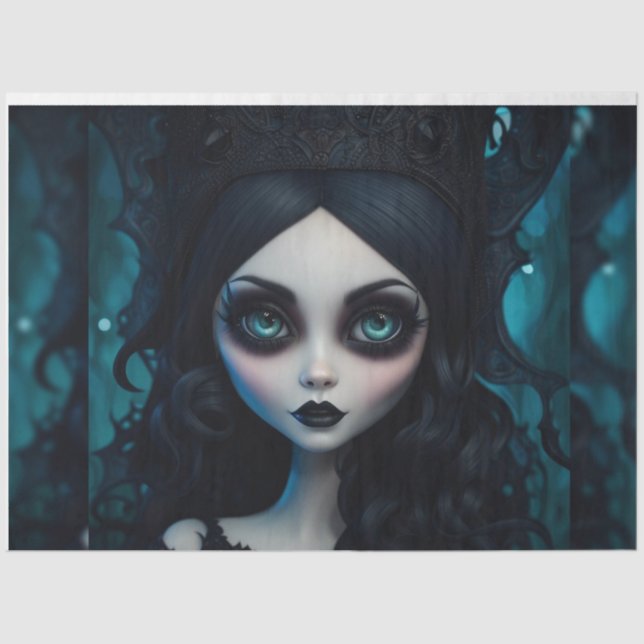 Papel de Decoupage para Garota gótico (Frente )