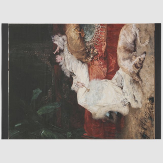 Papel de desacoplamento para mulheres e seus cães (Frente )