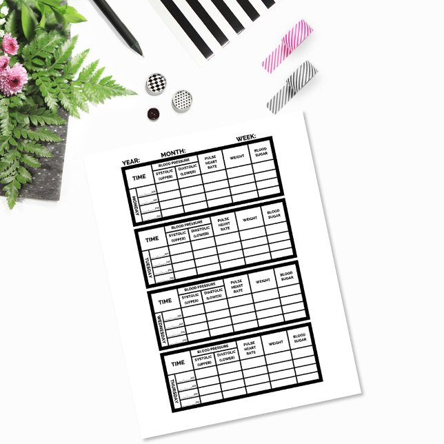 Papel de Diário saudável na página 3 Modelo (Criador carregado)