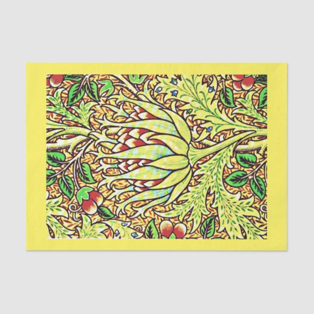 Papel de dissociação 10"x15" - William Morris 9 (Frente )