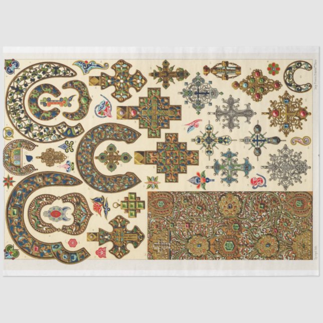 Papel de dissociação de antigas cruzes e medalhas (Frente )