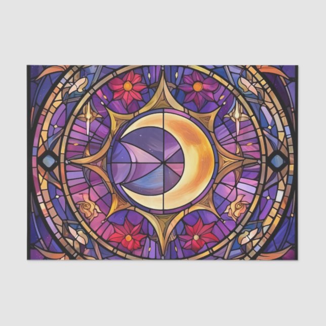 Papel de dissociação de vidro de meia lua (Frente )