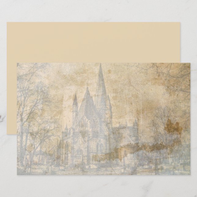 Papel de dissociação do antigo livro de álbuns do  (Frente/Verso)