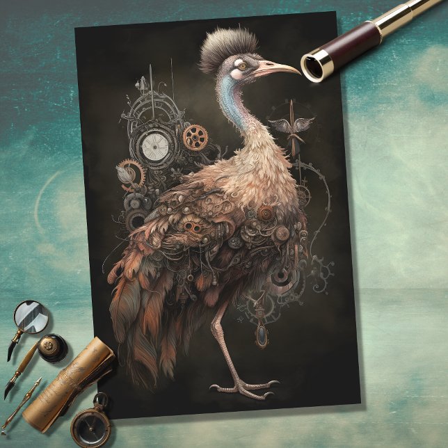 Papel de dissociação Ostrich Steampunk 1 (Criador carregado)