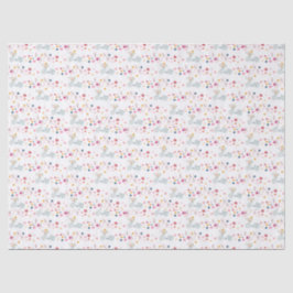 Papel de embrulhamento da Flora de amor bonito