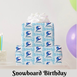 Papel de embrulhamento de presente de aniversário