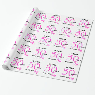 Papel de embrulhamento de presente de aniversário