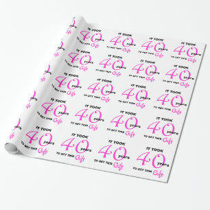 Papel de embrulhamento de presente de aniversário