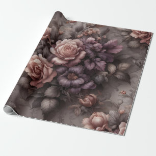 Papel de embrulhamento para presente Rosa de cobre