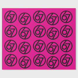 Papel de embrulho 67 Meme Divertido Six Seven Gera