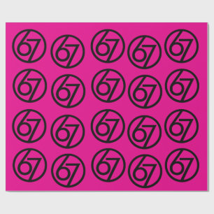 Papel de embrulho 67 Meme Divertido Six Seven Gera