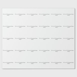 Papel de embrulho 73 cm x 1,83 m, Brilhante