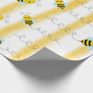Papel de embrulho Abelha Bumble Bee Presente Mel A