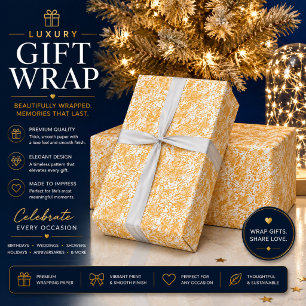 Papel de embrulho abstrato dourado