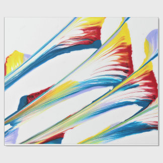 Papel de embrulho abstrato listrado selvagem Tag A