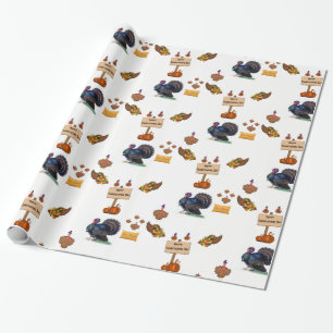 Papel de embrulho Ação de Graças