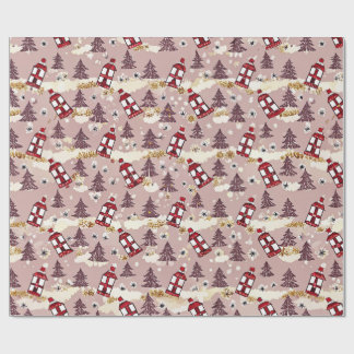 Papel de embrulho Aldeia de Inverno Aconchegante
