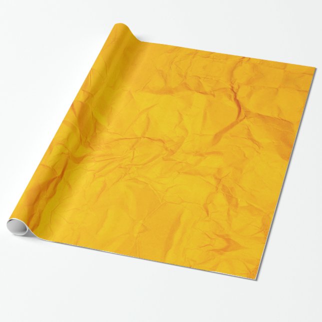 Papel de embrulho amarelo bolado (Desenrolado)