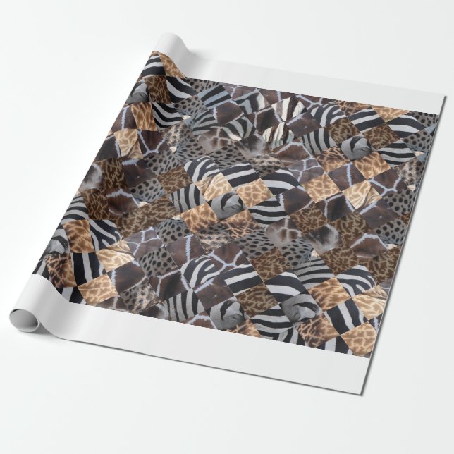 Papel de embrulho animal do impressão (Desenrolado)