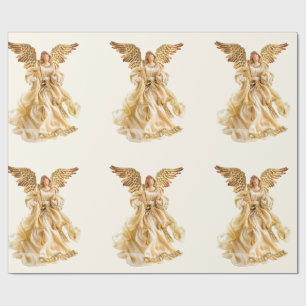 Papel de embrulho Anjo Dourado