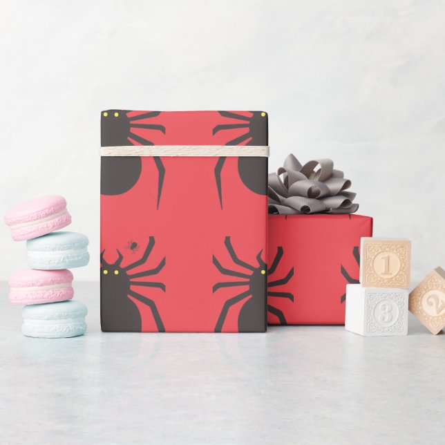 Papel de embrulho Aranha Preta (Chá de bebê)