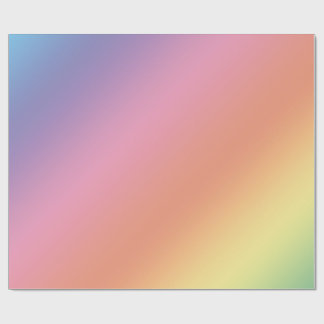 Papel de embrulho Arco-íris Pastel