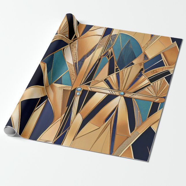 Papel de embrulho Art Deco (Desenrolado)
