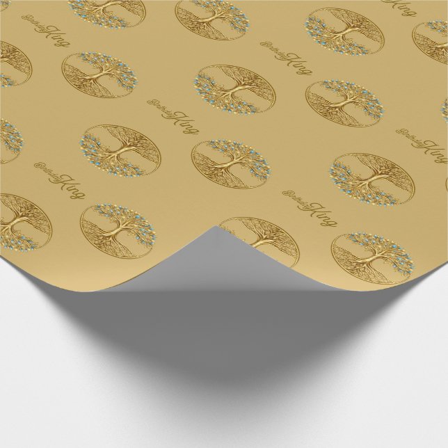Papel de embrulho Árvore da Vida | Personalizado p (Ponta)