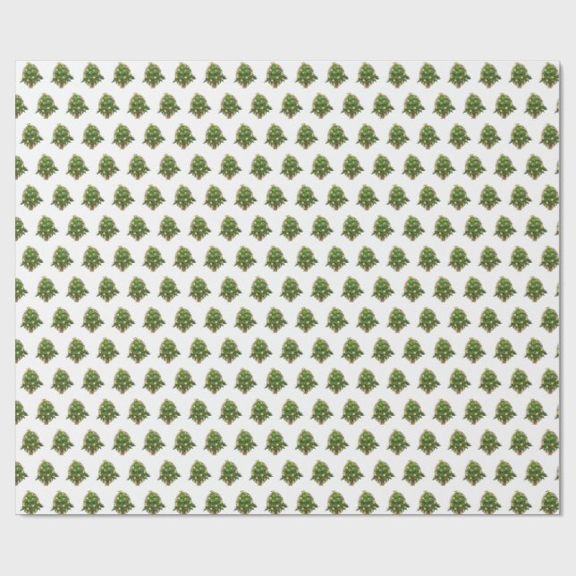 Papel de embrulho Árvore de Natal Festiva (Aberto)