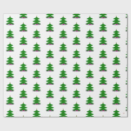 Papel de embrulho Árvore de Natal Jingle Claws