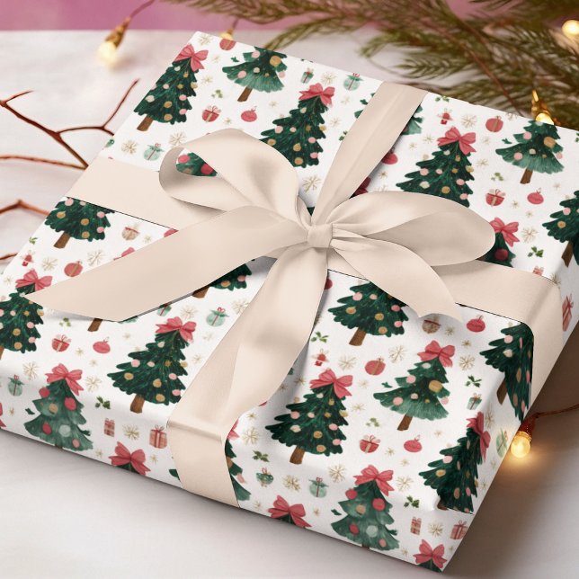 Papel de embrulho Árvores de Natal (Criador carregado)