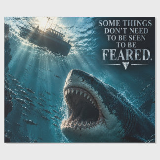 Papel de Embrulho Ataque do Tubarão Megalodonte