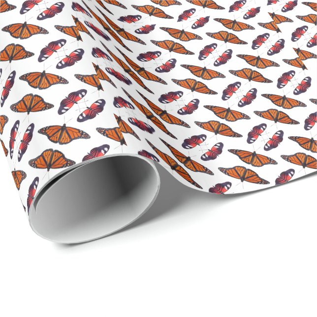 Papel de embrulho Autumn Butterfly Frienzy (Ponta do rolo)
