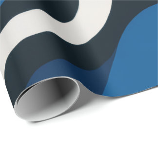Papel de embrulho azul artístico