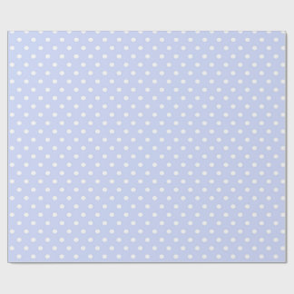 Papel de embrulho Azul Suave com Pontos Brancos