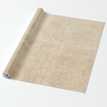 Papel de embrulho Bege Caqui Rústico de aniagem