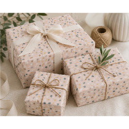 Papel de embrulho bege com padrão moderno de terra