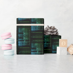 Papel de Embrulho Binary Bliss Tech