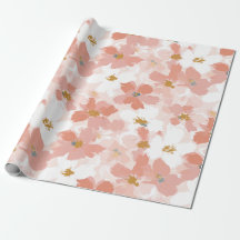 Papel de embrulho Blush Bloom Spring