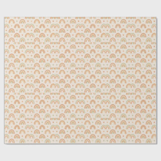 Papel de embrulho Boho Arco-íris