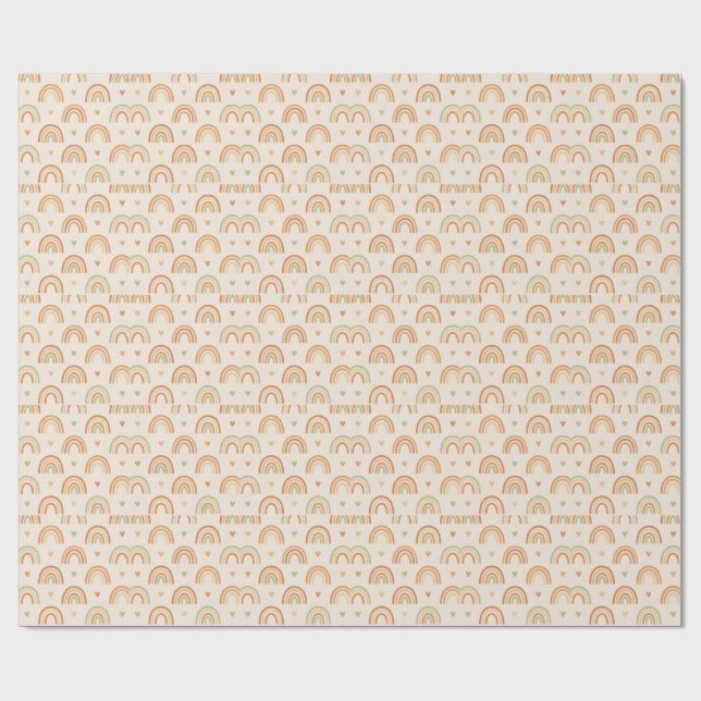 Papel de embrulho Boho Arco-íris (Aberto)