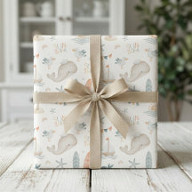 Papel de embrulho Boho Náutico Oceano Chuvada de B