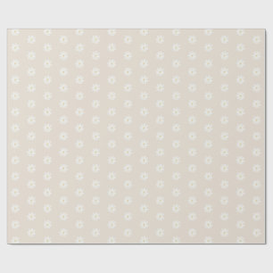 Papel de embrulho Boho Watercolor Daisy