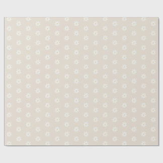Papel de embrulho Boho Watercolor Daisy